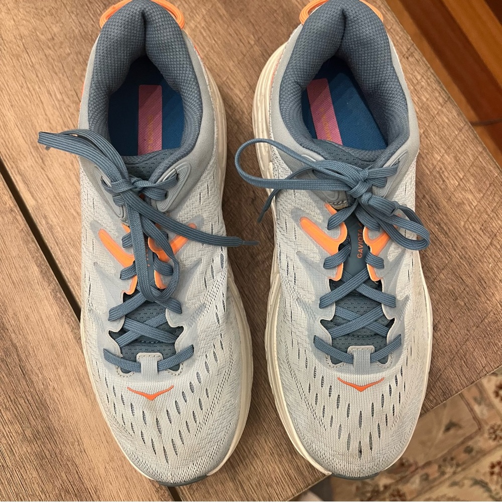 Hoka One One- Gaviota 4. Size 10B Medium Blue Fog